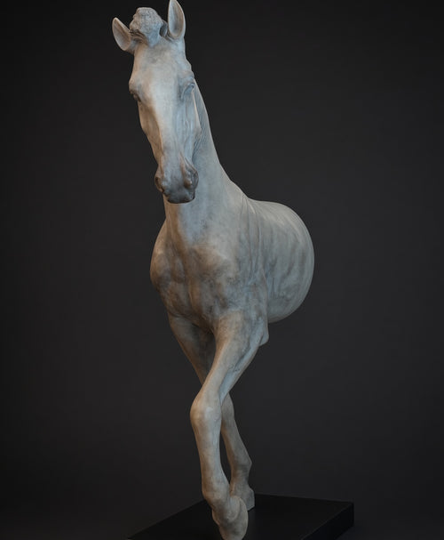 Aurelius Half-Body Horse Sculpture