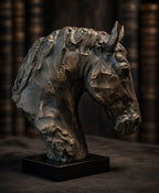 Bronze Horse Head Sculpture