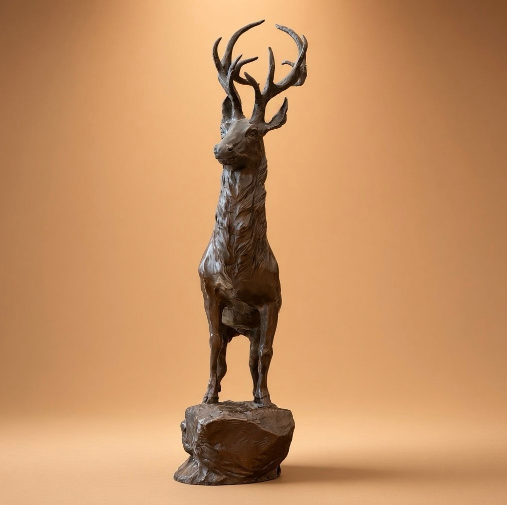 Bronze Stag Sculpture