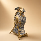 Gilded Songbird Porcelain Clock
