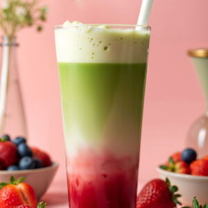 Strawberry Iced Matcha